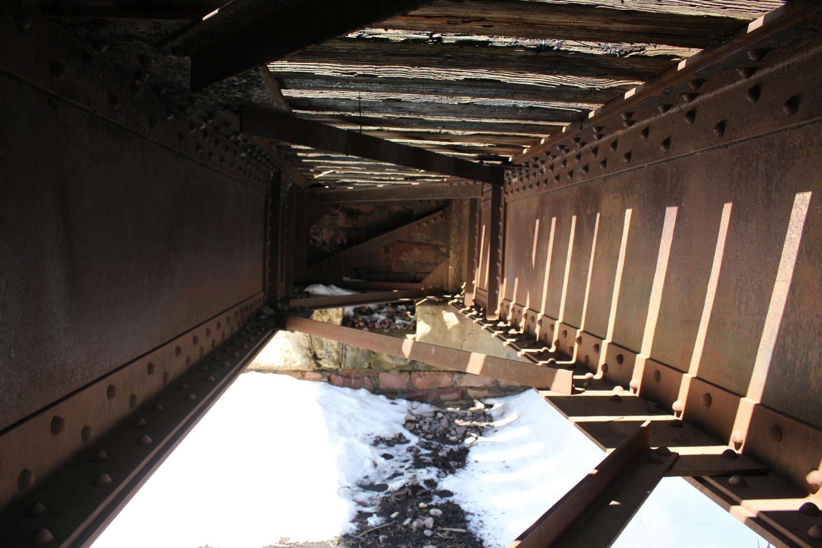 Inside girder